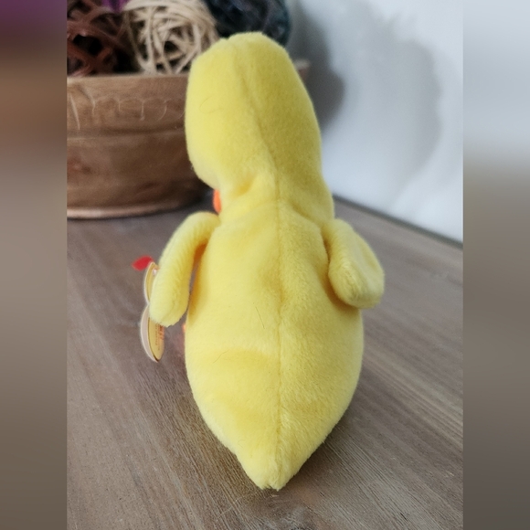 🦆 Ty Beanie Baby “Quackers” & Teenie Beanie “Quacks” Duck Set – 1993 Vintage - Picture 5 of 16